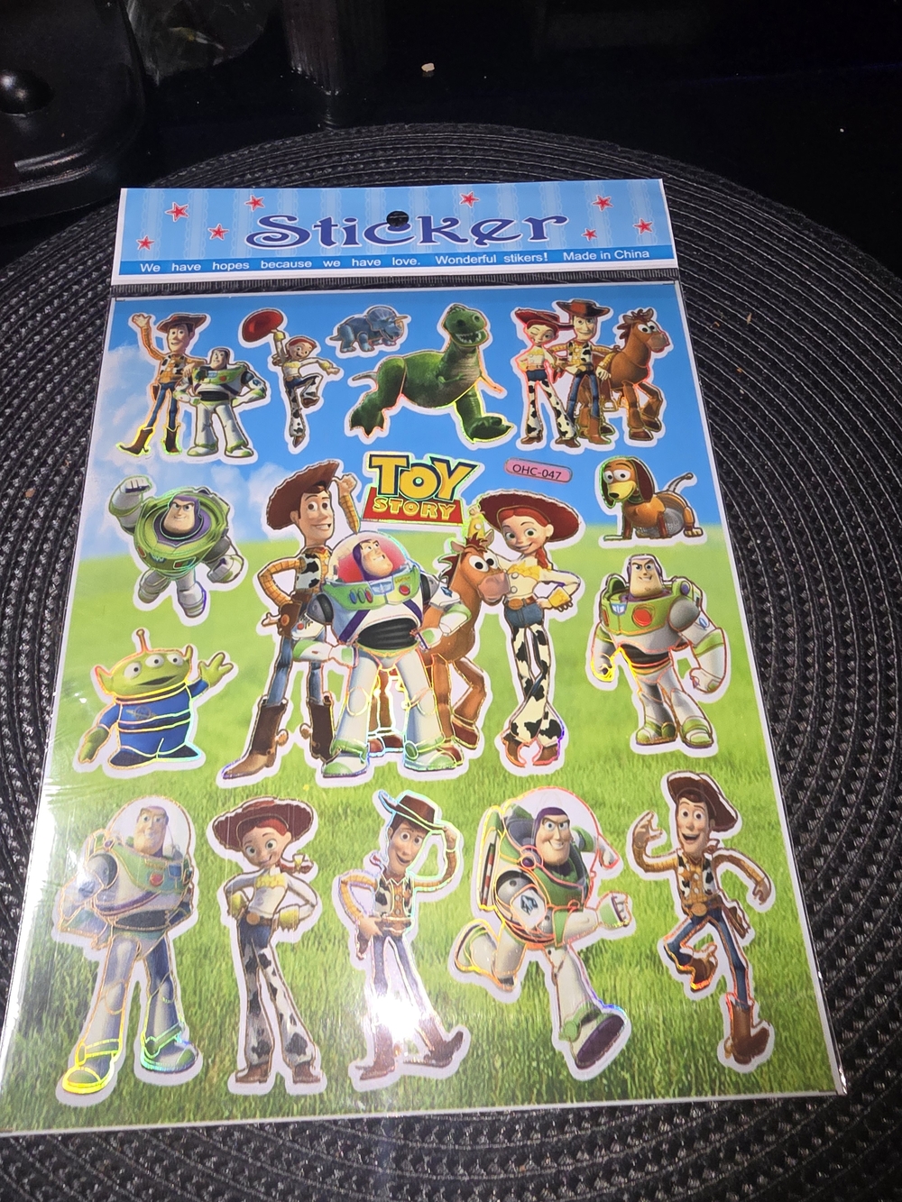 1 Kids Sticker Sheet - Multicolor Characters